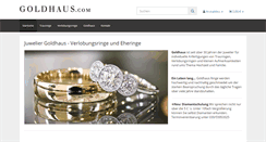 Desktop Screenshot of goldhaus.com