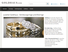 Tablet Screenshot of goldhaus.com